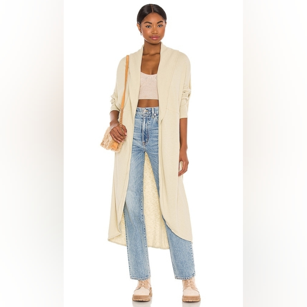 NEW Free People FP Beach Cuddle Up Cardi Drying Palms L Large NWT